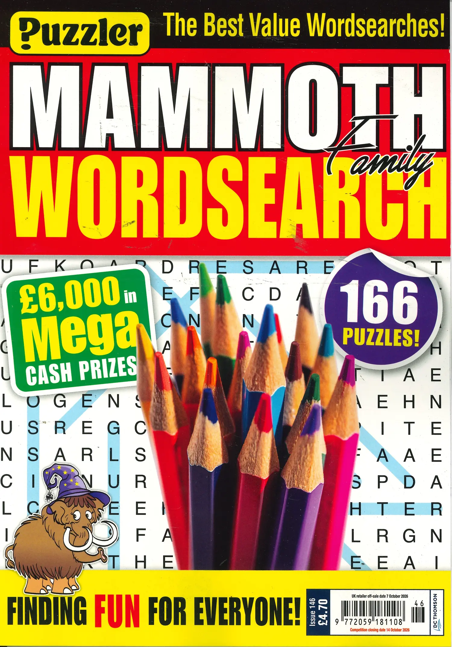 Puzzler Mammoth Family Wordsearch - NO 146