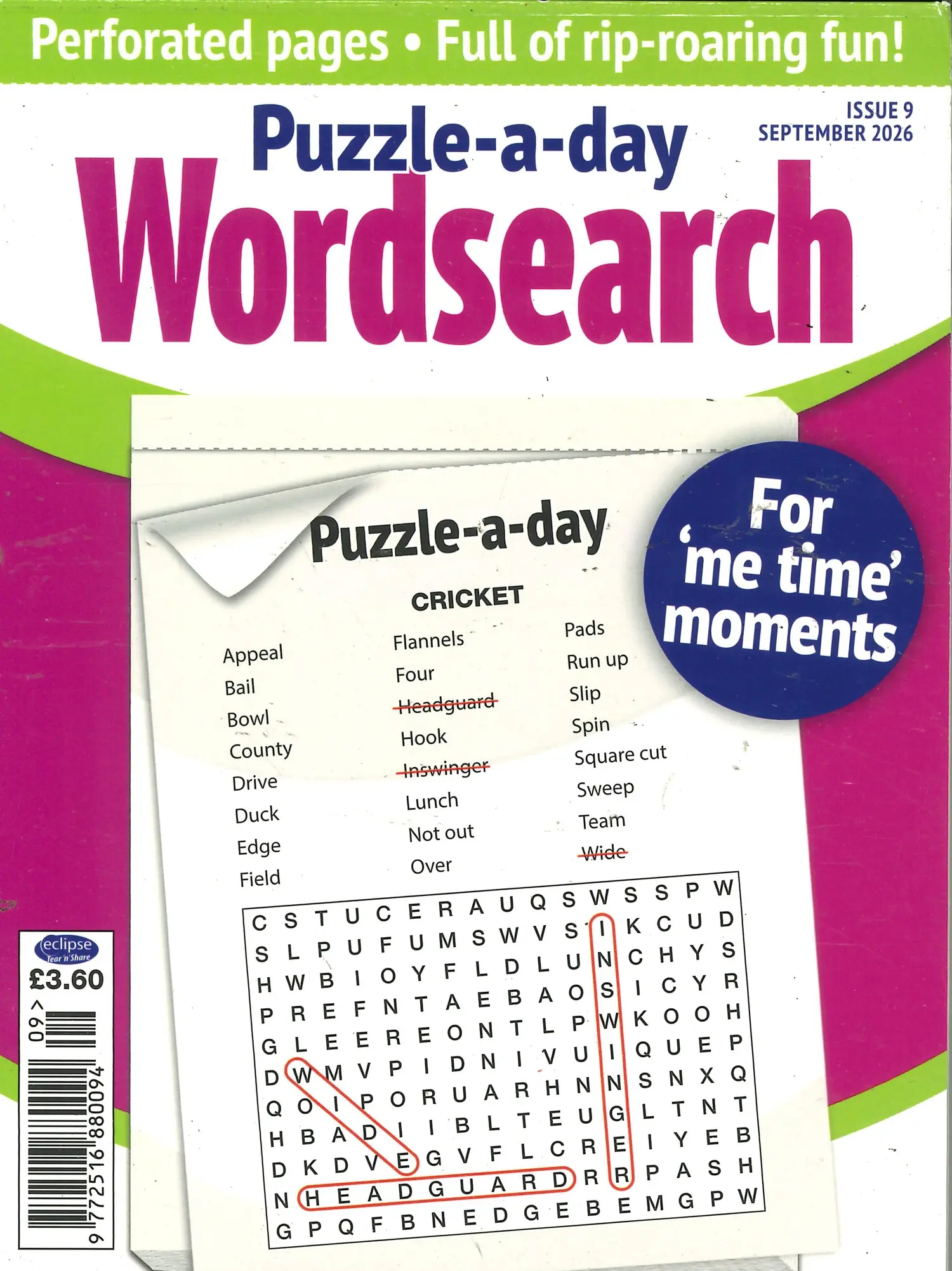 Eclipse Tear N Share Wordsearch - NO 9