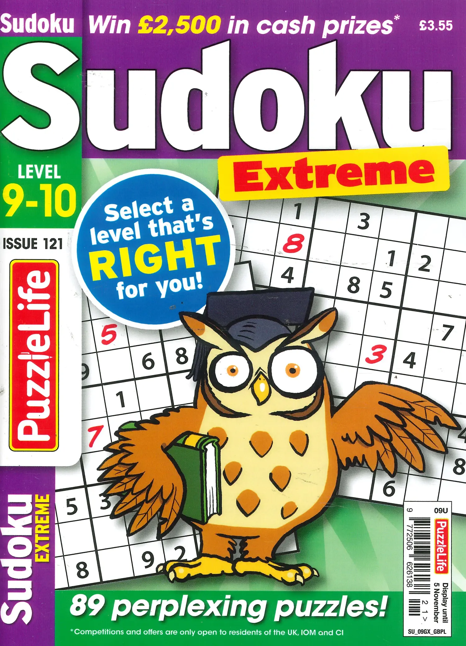 Puzzlelife Sudoku Extreme - NO 121