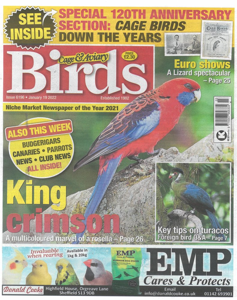Cage and Aviary Birds Magazine Issue 19/01/2022