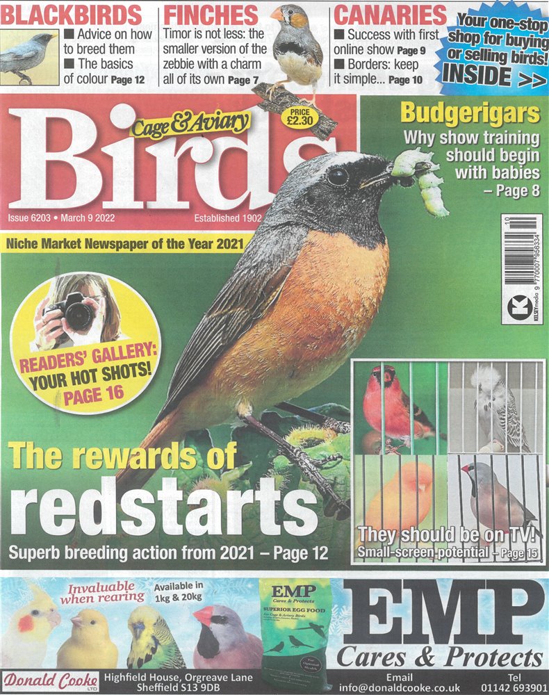 Cage and Aviary Birds Magazine Issue 09/03/2022