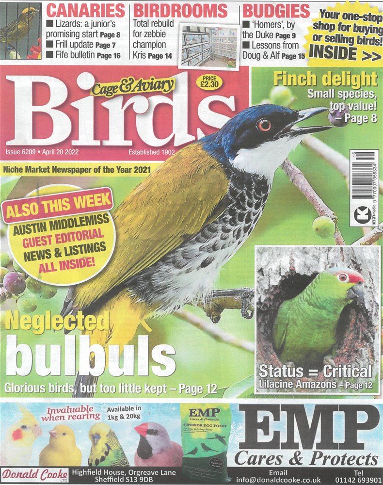 Cage and Aviary Birds Magazine Issue 20/04/2022