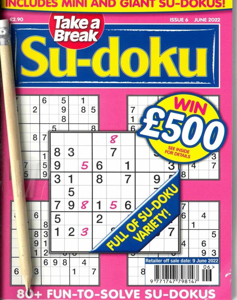 Take a Break Sudoku Magazine Issue NO 6