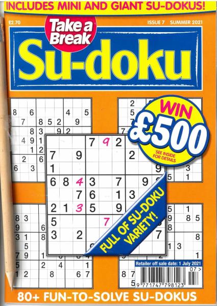 Take a Break Sudoku Magazine