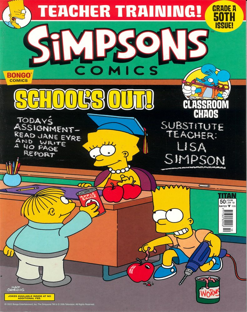 Simpsons Comics Magazine Issue NO 50