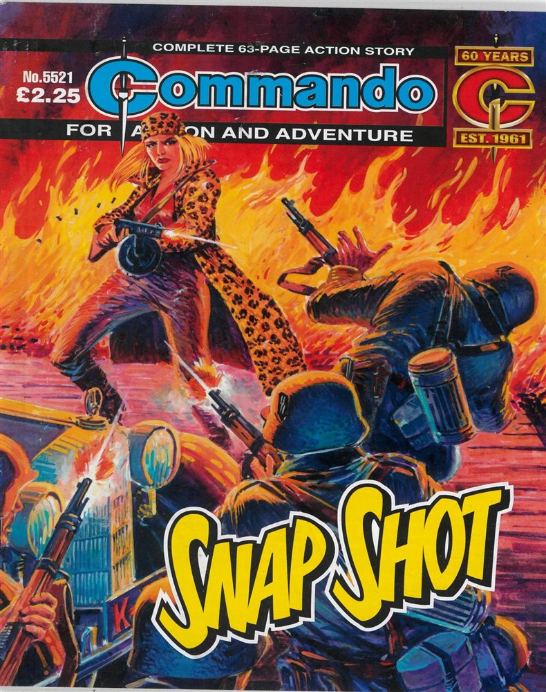 Commando Action Adventure Magazine Issue NO 5521