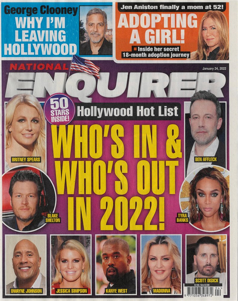 National Enquirer Magazine Issue 24/01/2022