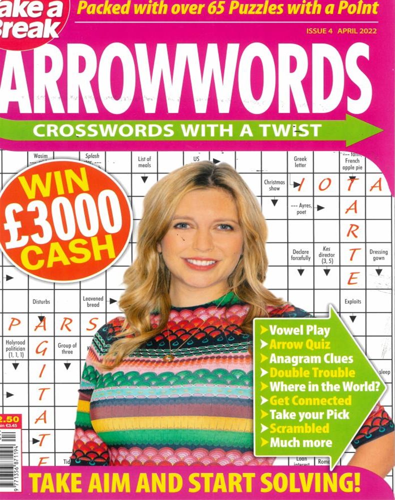 Take A Break's Arrowwords Magazine Issue NO 4