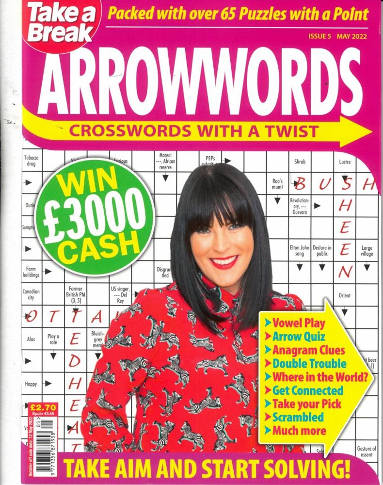 Take A Break's Arrowwords Magazine Issue NO 5