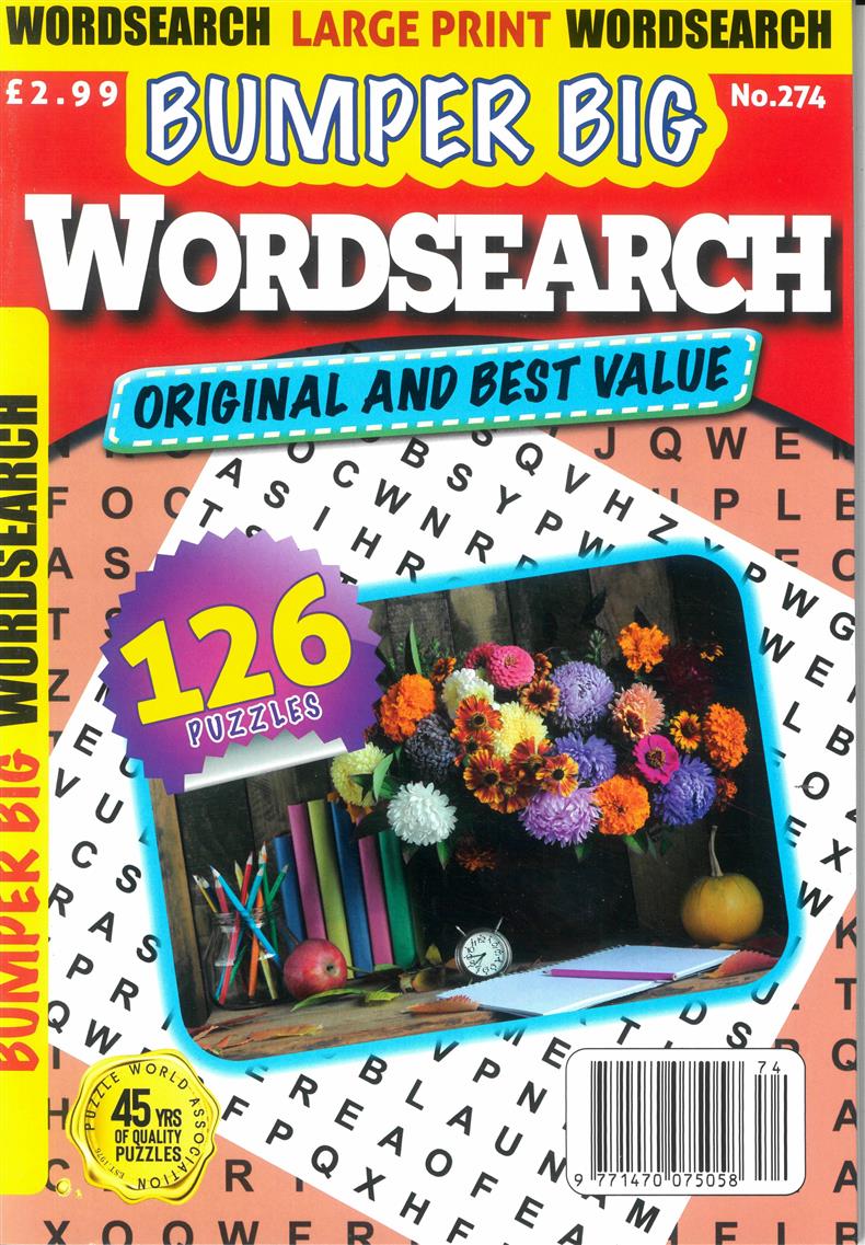 Bumper Big Word Search - NO 274