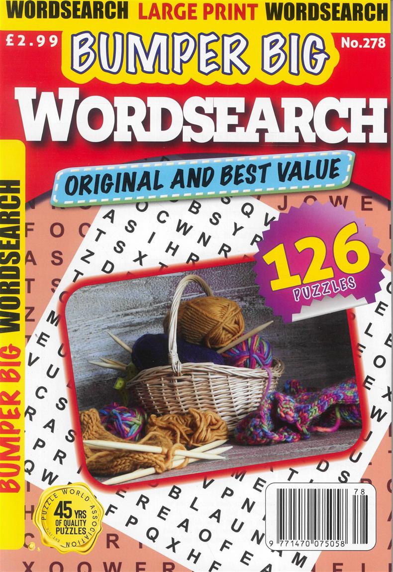 Bumper Big Word Search - NO 278