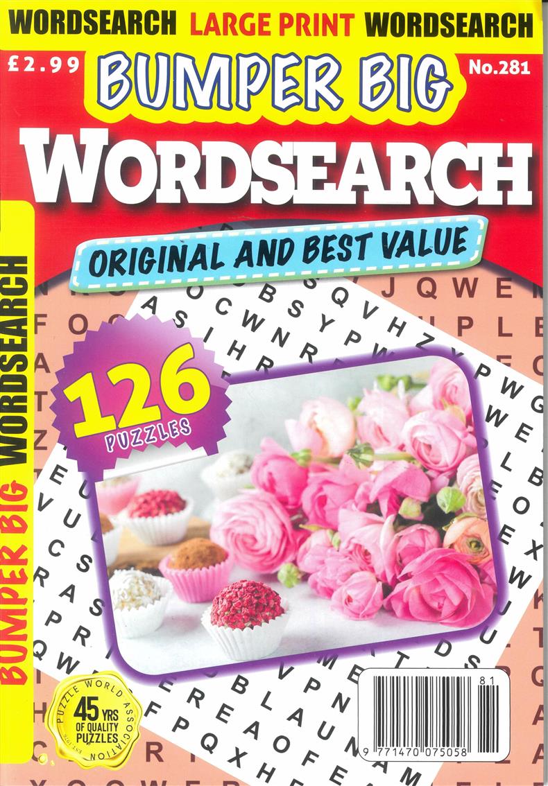 Bumper Big Word Search - NO 281
