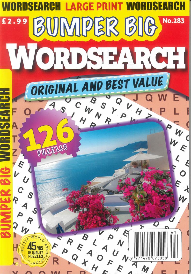 Bumper Big Word Search - NO 283
