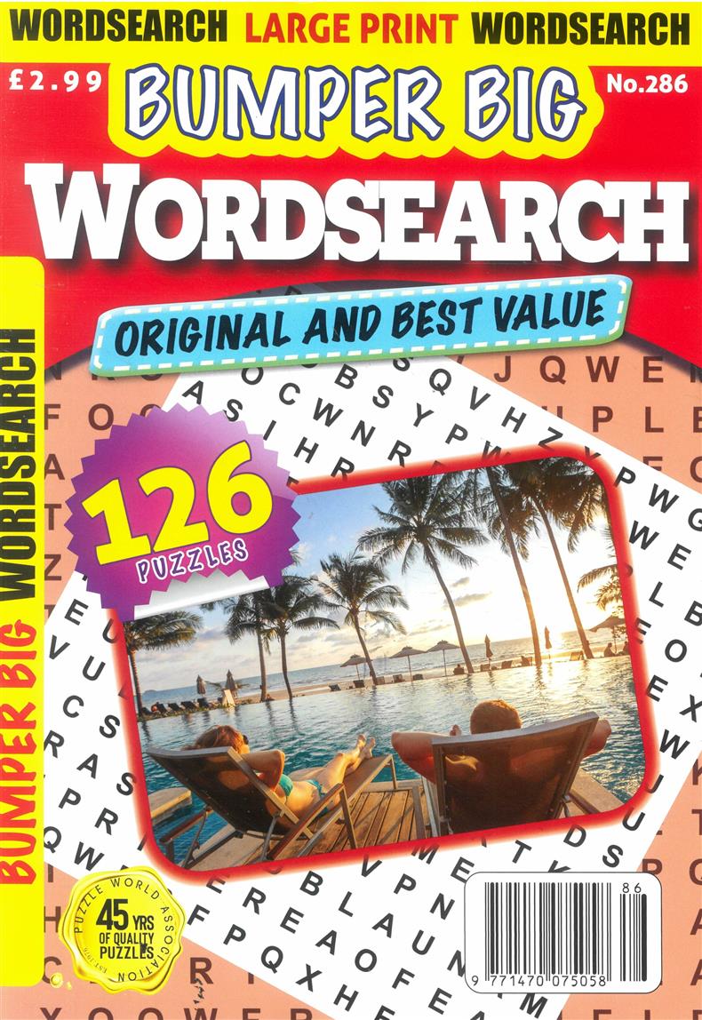 Bumper Big Word Search - NO 286