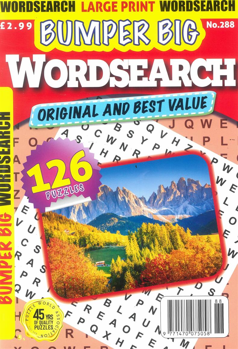 Bumper Big Word Search - NO 288