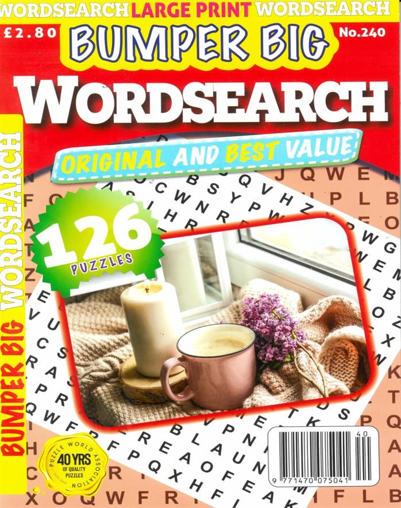 Bumper Big Word Search Magazine Issue NO 240