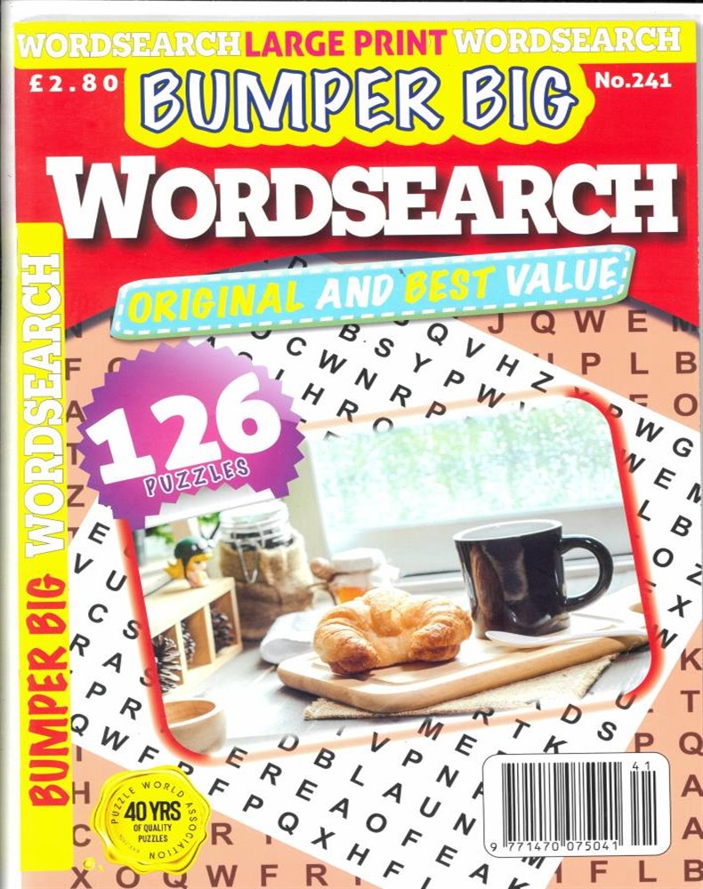 Bumper Big Word Search Magazine Issue NO 241