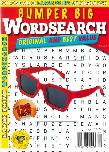 Bumper Big Word Search magazine