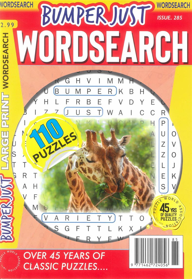 Bumper Just Wordsearch - NO 285