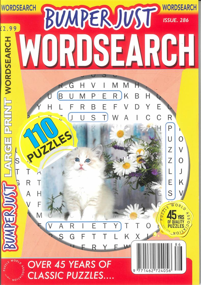 Bumper Just Wordsearch - NO 286