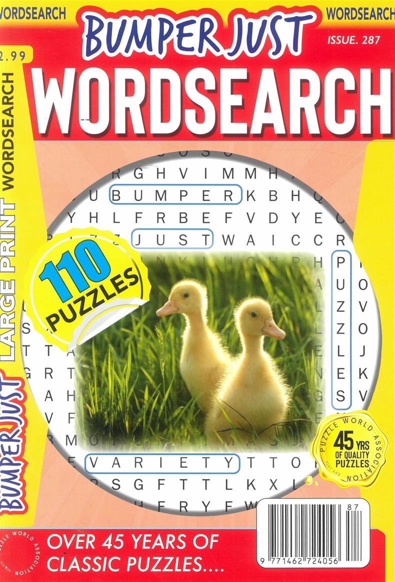 Bumper Just Wordsearch - NO 287