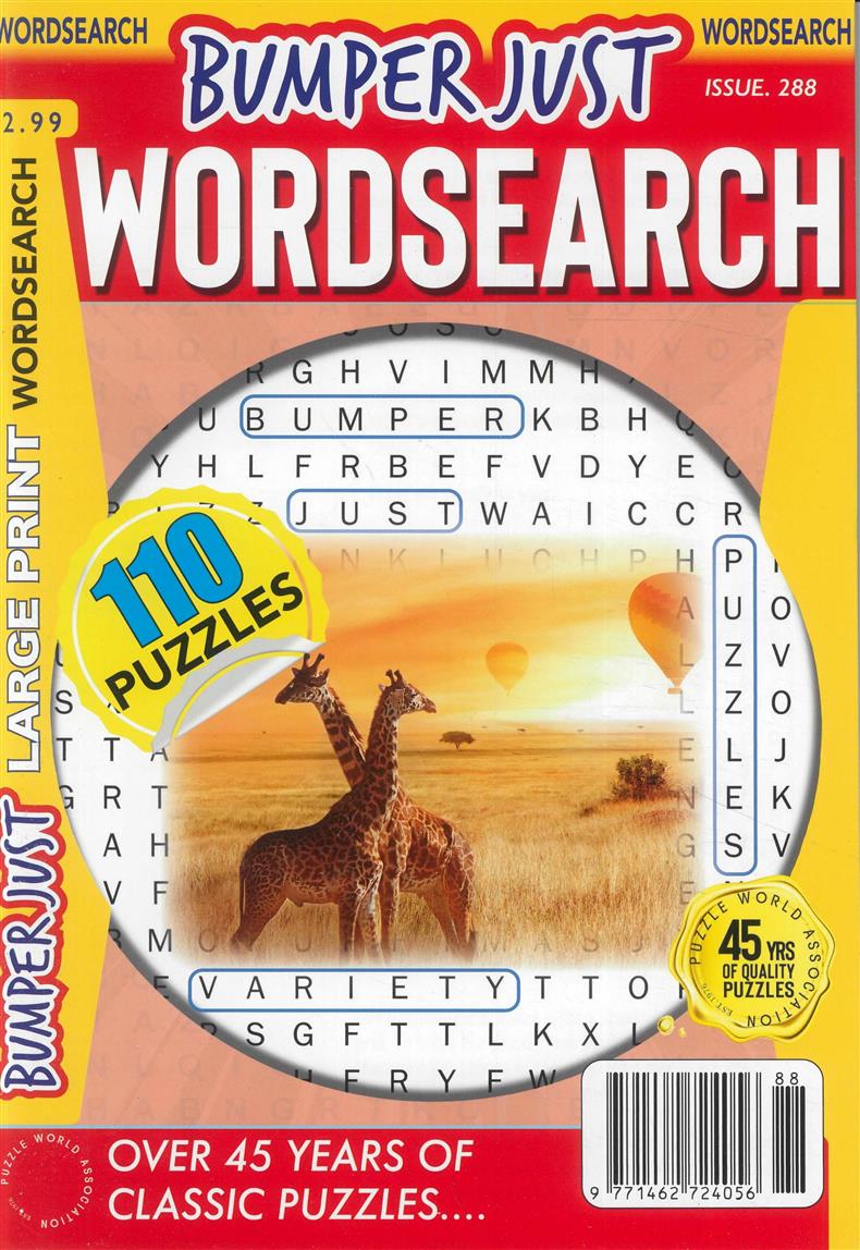 Bumper Just Wordsearch - NO 288