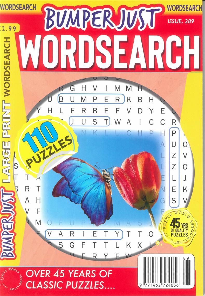 Bumper Just Wordsearch - NO 289