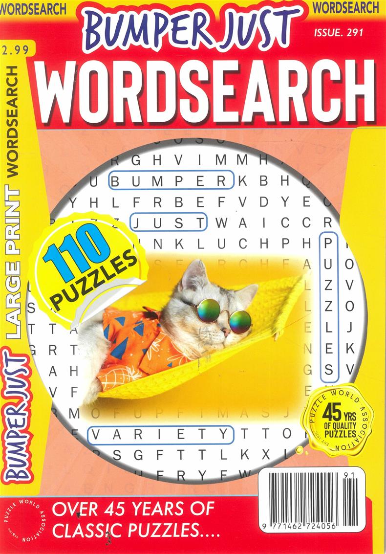Bumper Just Wordsearch - NO 291