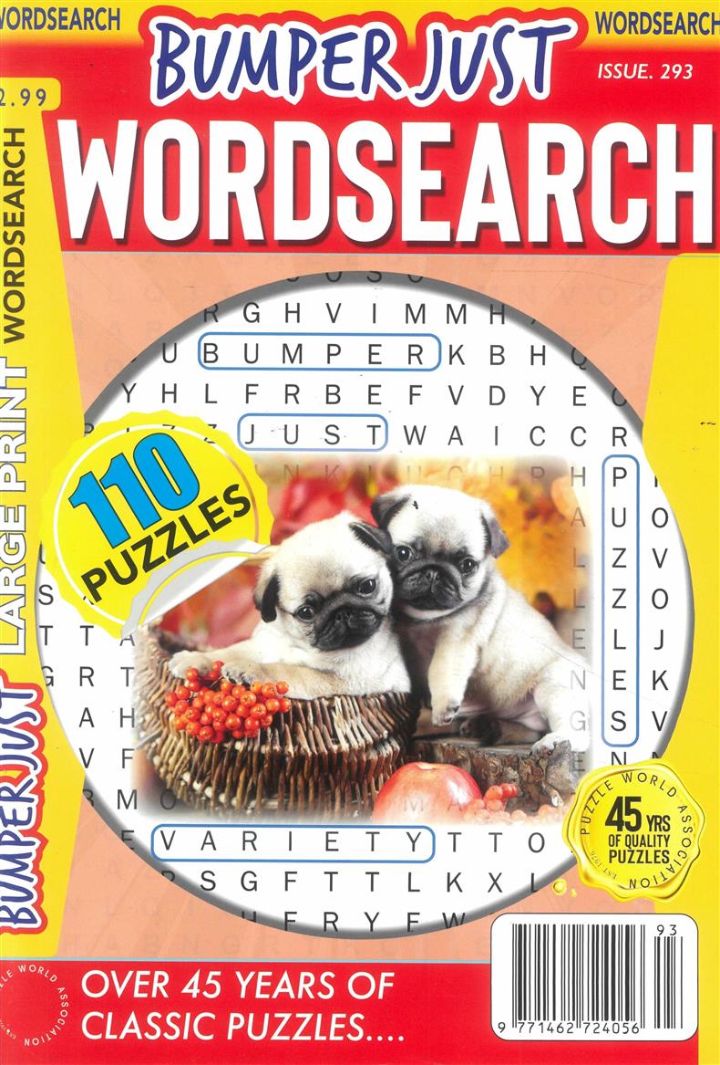 Bumper Just Wordsearch - NO 293