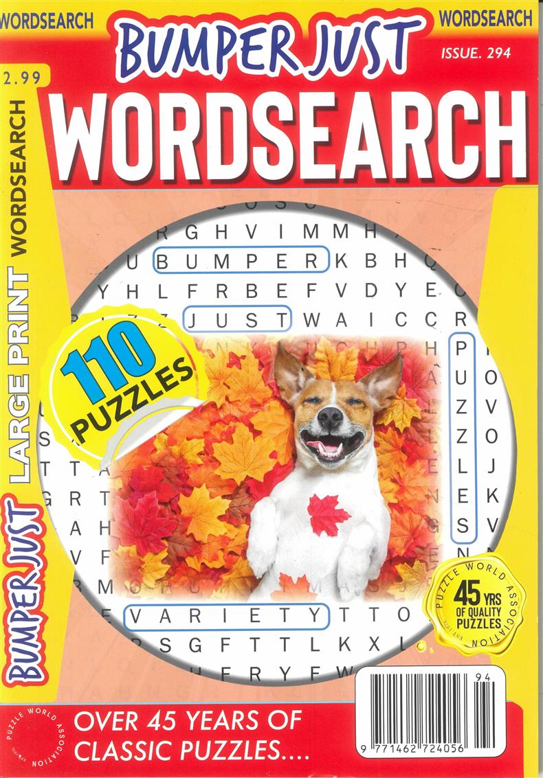 Bumper Just Wordsearch - NO 294