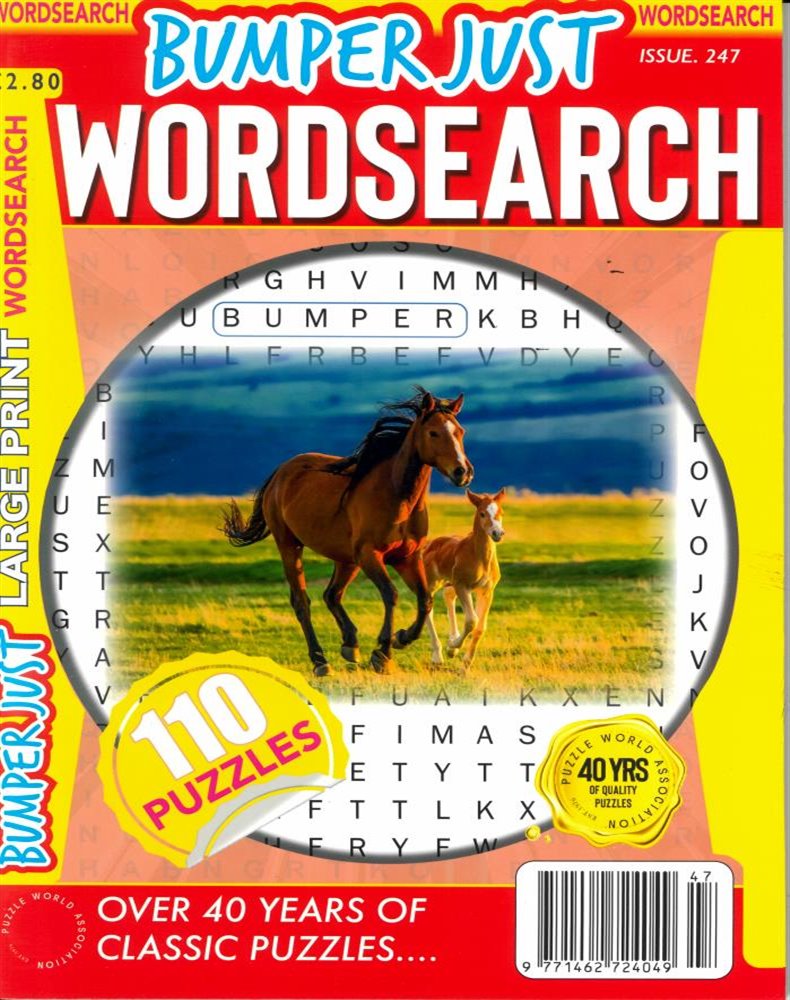 Bumper Just Wordsearch Magazine Issue NO 247