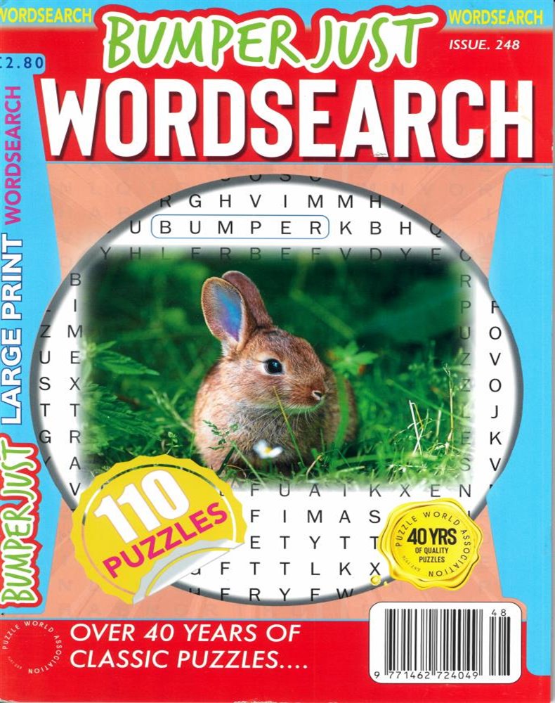 Bumper Just Wordsearch Magazine Issue NO 248