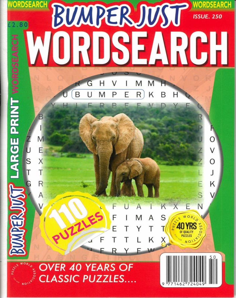 Bumper Just Wordsearch Magazine Issue NO 250