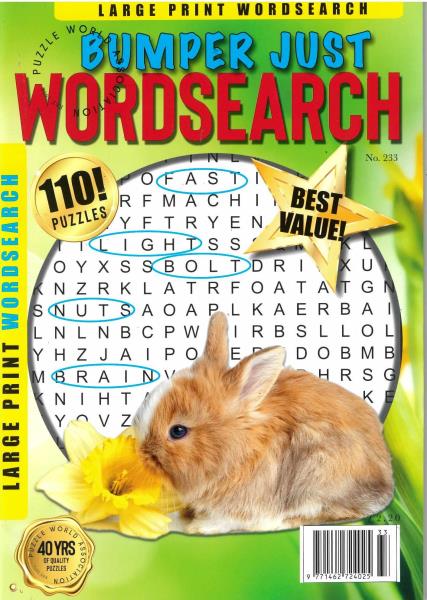 Bumper Just Wordsearch magazine
