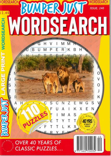Bumper Just Wordsearch Magazine