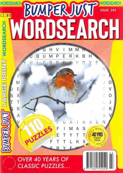 Bumper Just Wordsearch magazine