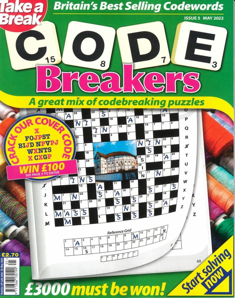 Take a Break Codebreakers Magazine Issue NO 5