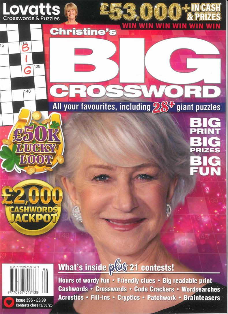 Lovatts Big Crossword - NO 396