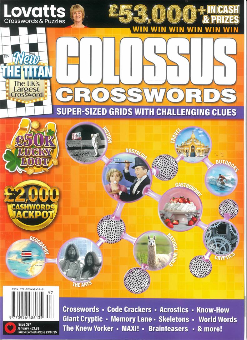 Lovatts Colossus Crosswords Magazine Issue NO 398