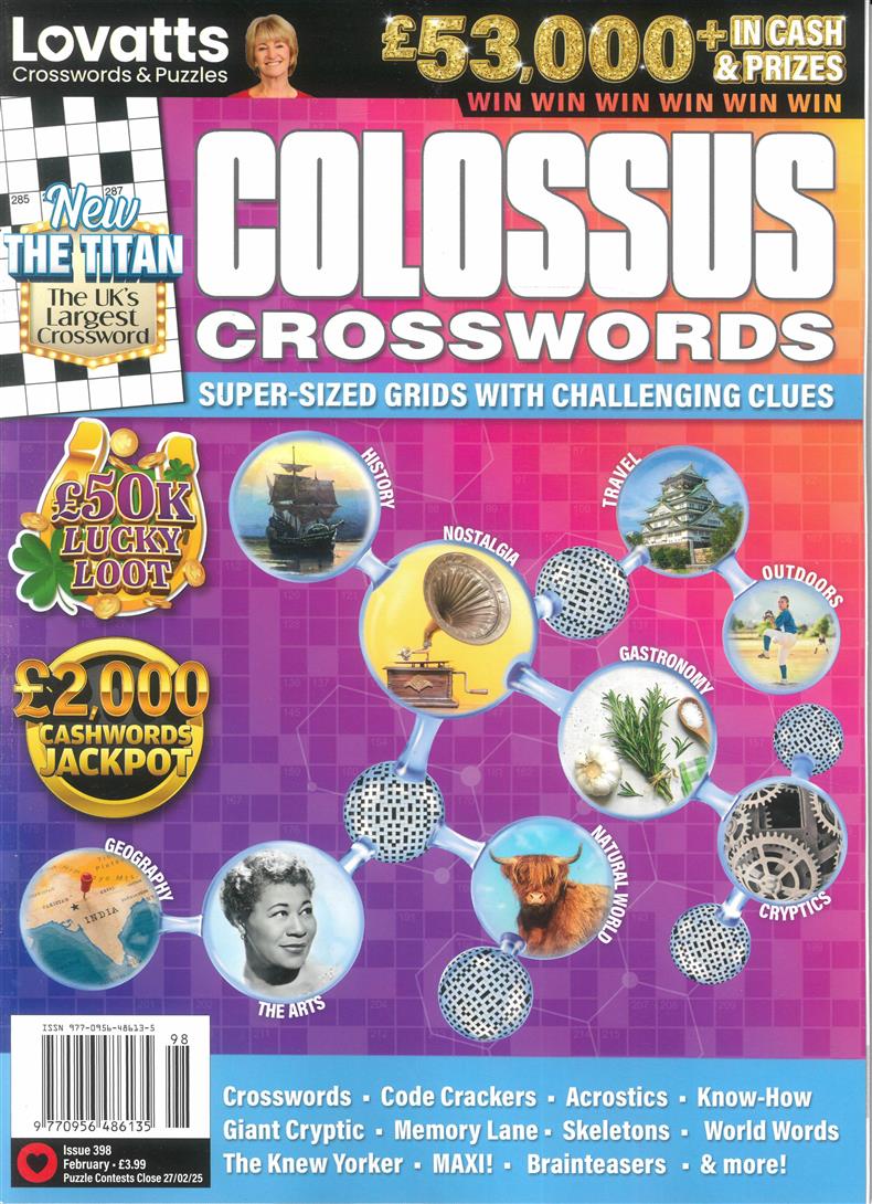 Lovatts Colossus Crosswords - NO 398