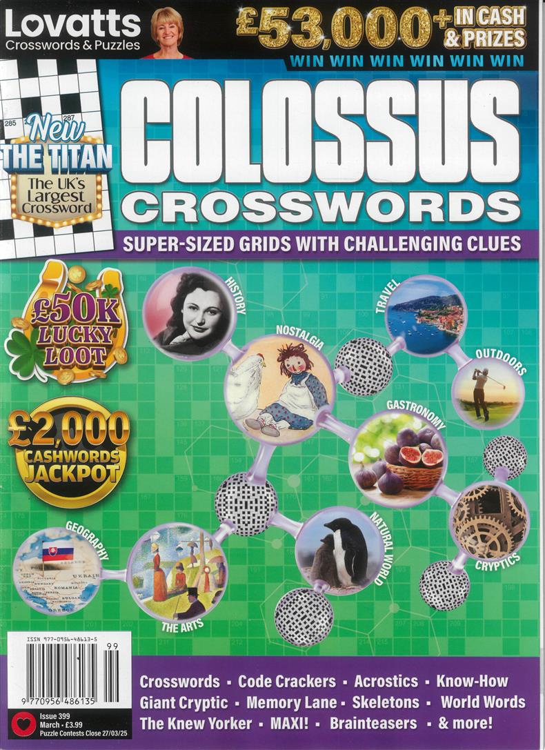 Lovatts Colossus Crosswords - NO 399