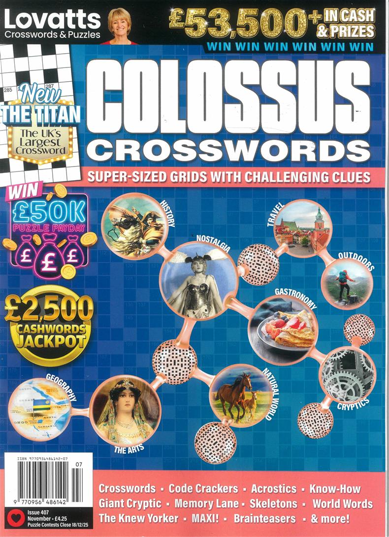 Lovatts Colossus Crosswords - NO 407