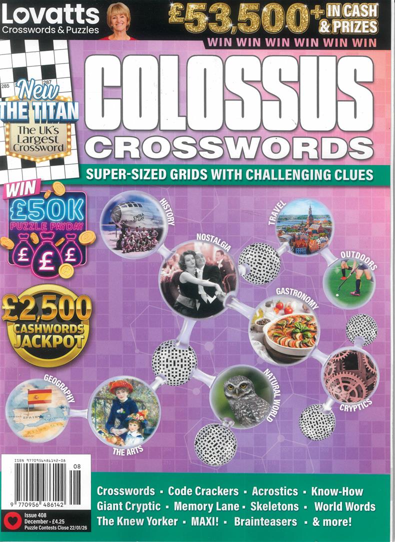 Lovatts Colossus Crosswords - NO 408