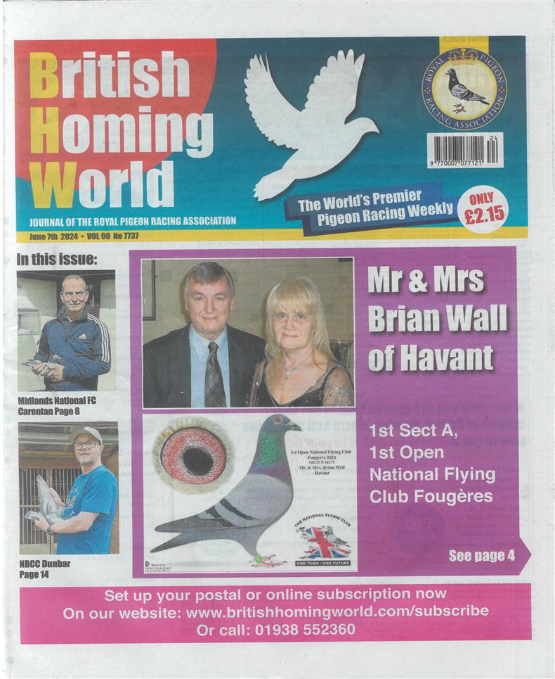 British Homing World - NO 7737