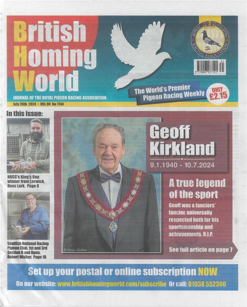 British Homing World - NO 7744