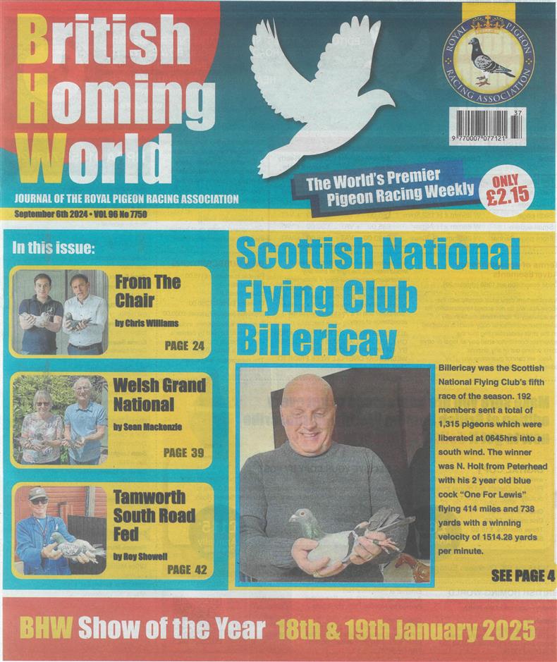 British Homing World - NO 7750