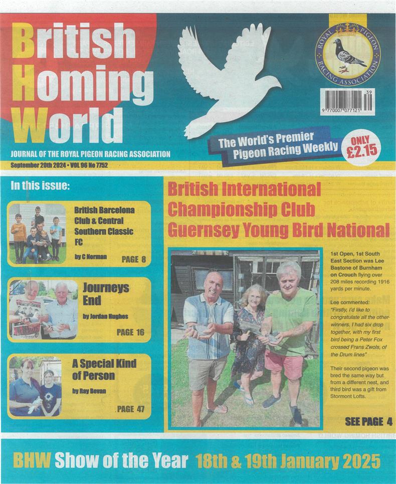 British Homing World - NO 7752