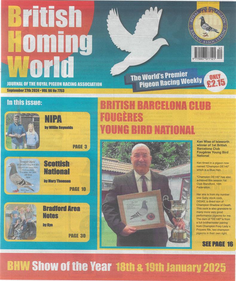 British Homing World - NO 7753