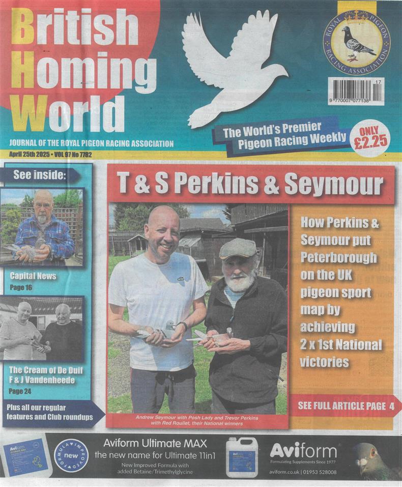 British Homing World - NO 7782