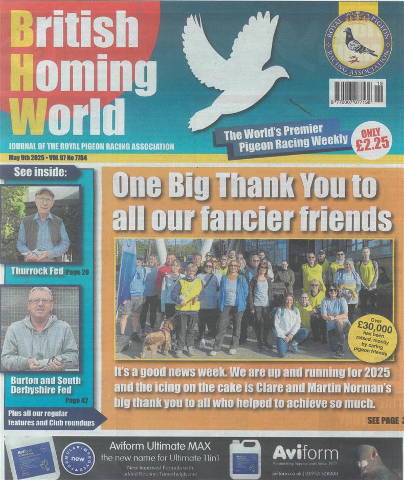 British Homing World - NO 7784
